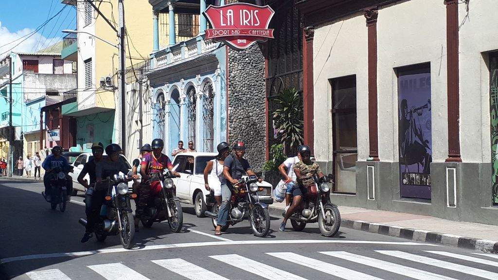 Motocykliści w Santiago